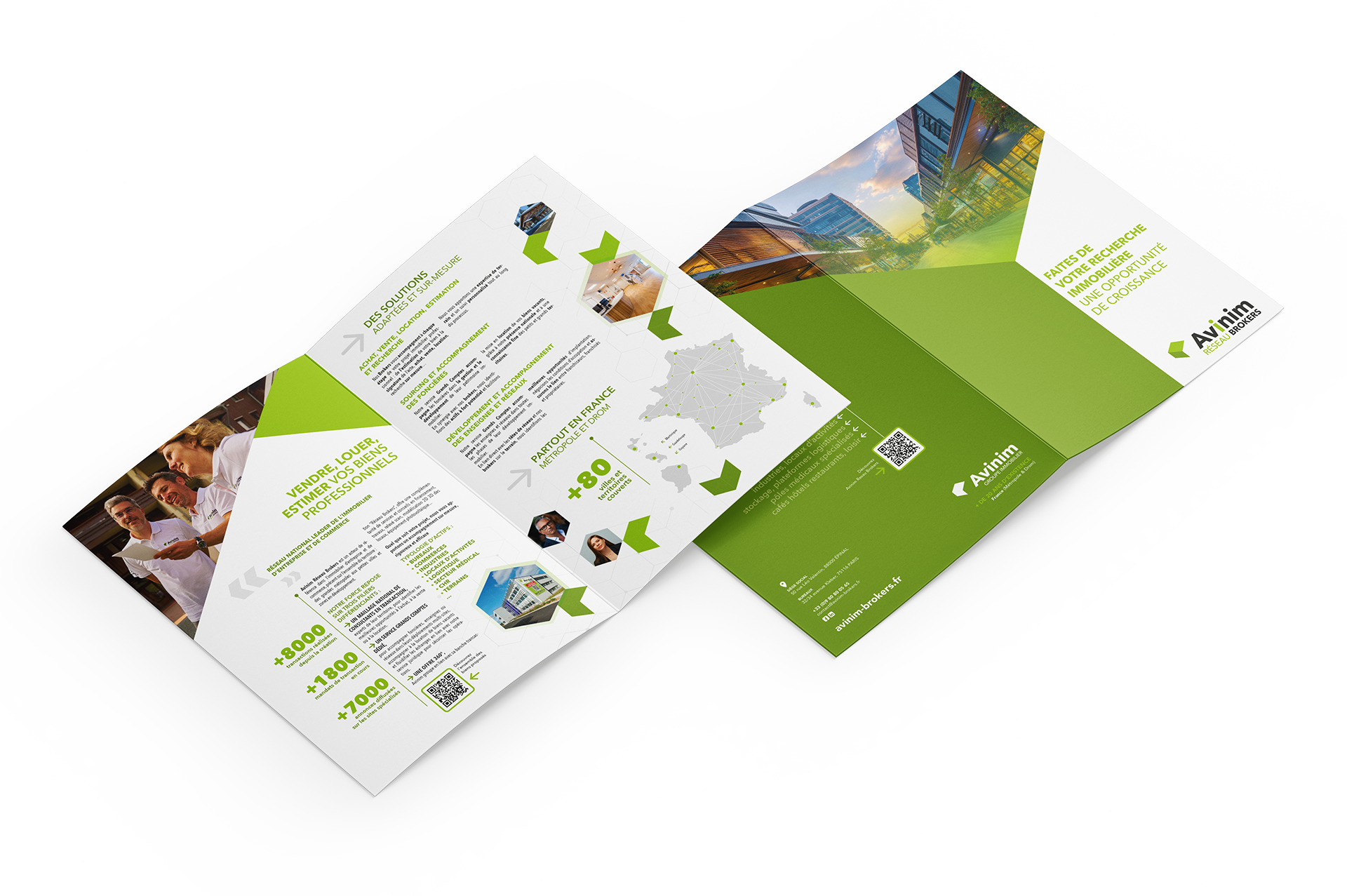 AVINIM Reseau Brokers Mockup Plaquette